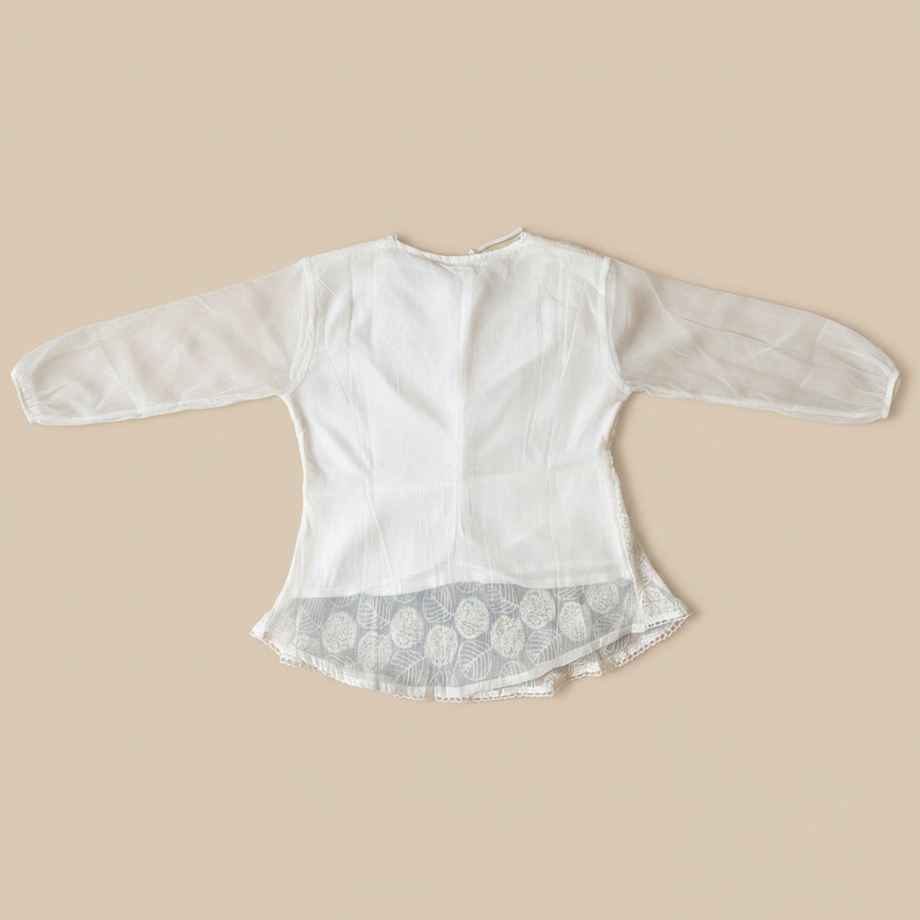OFF WHITE CHIFFON TOP