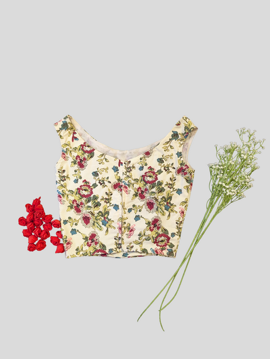 Floral Printed  Corset