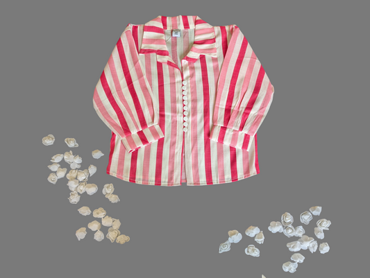 Shirt Pink and White