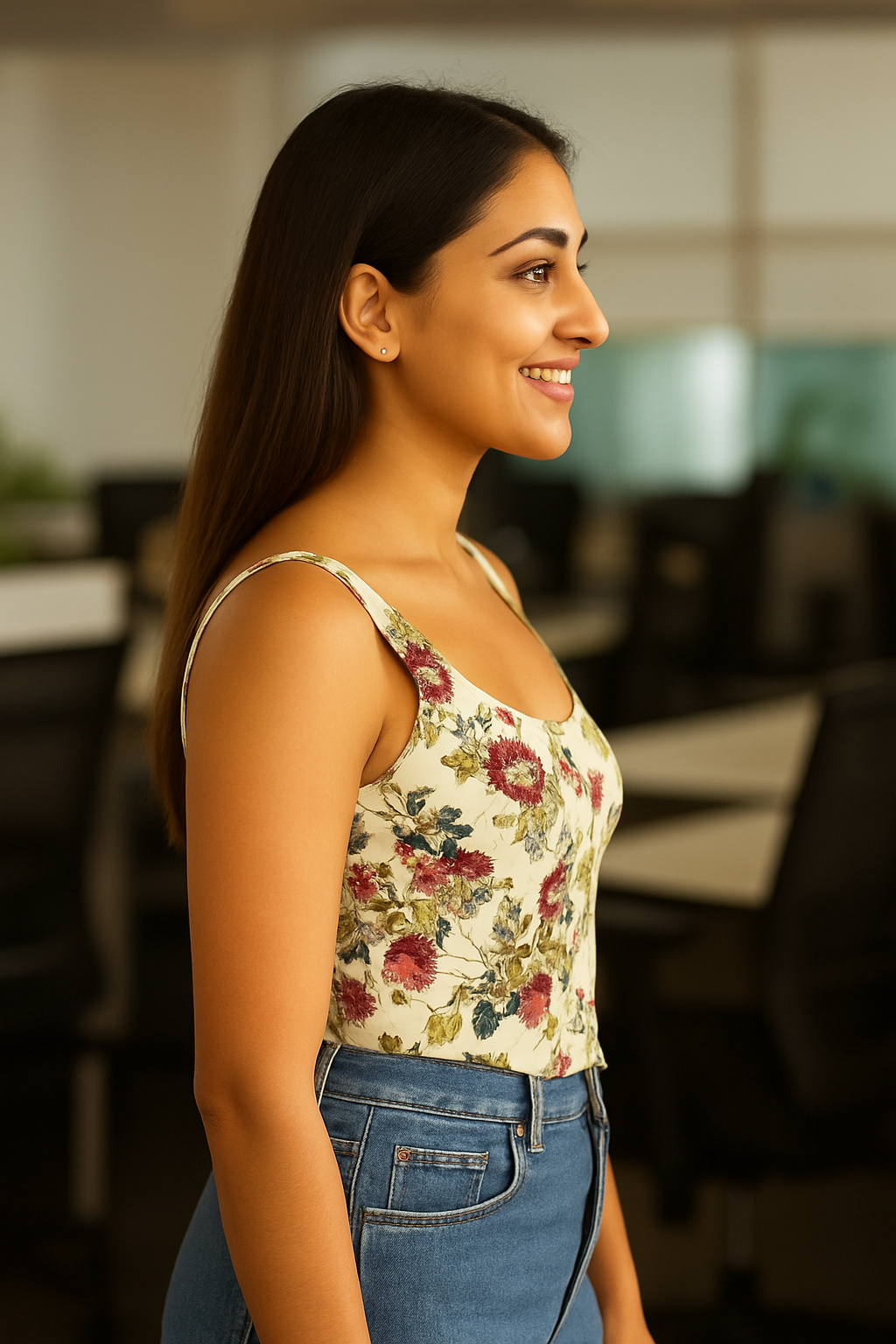 Floral Printed  Corset