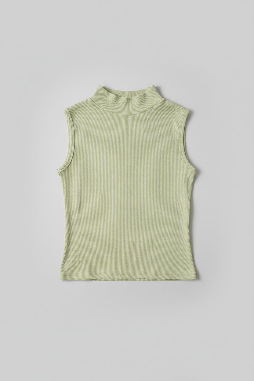 PISTA HIGH NECK SLEEVLESS TOP