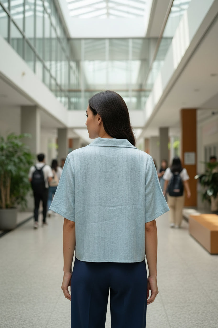 SKY BLUE SHORT SHIRT