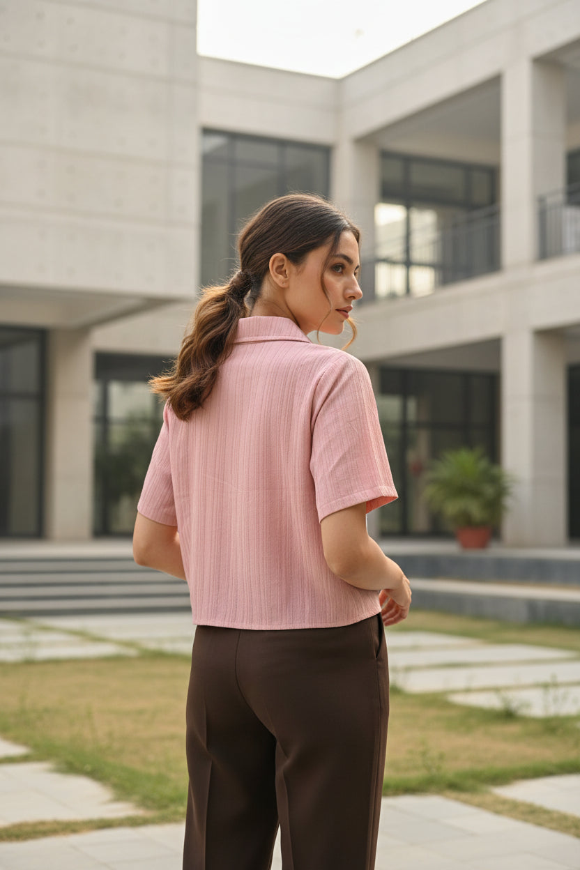 ROSE GOLD SHORT SHIRT