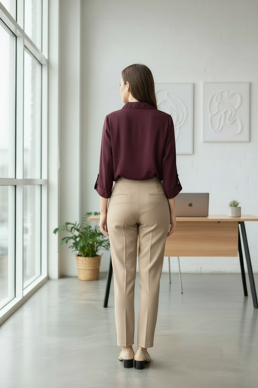WINE COLOR SHIRT