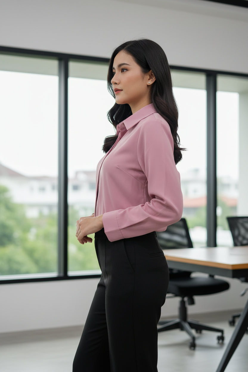 DUSTY ROSE PINK SHIRT