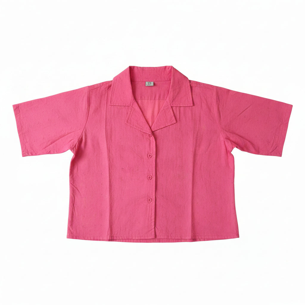 HOT PINK SHORT SHIRT