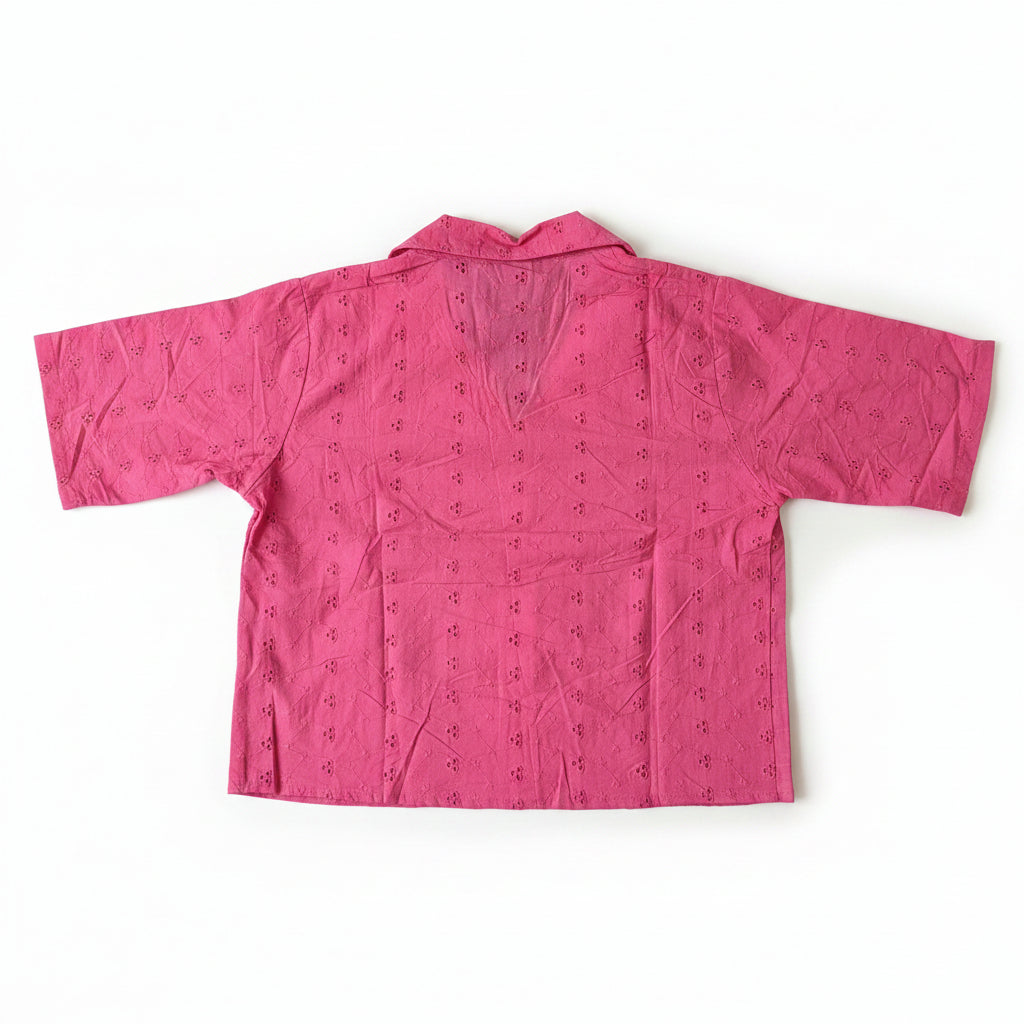 HOT PINK SHORT SHIRT