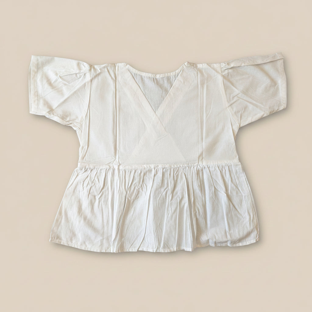 SHORT SLEEVES PEPLUM TOP