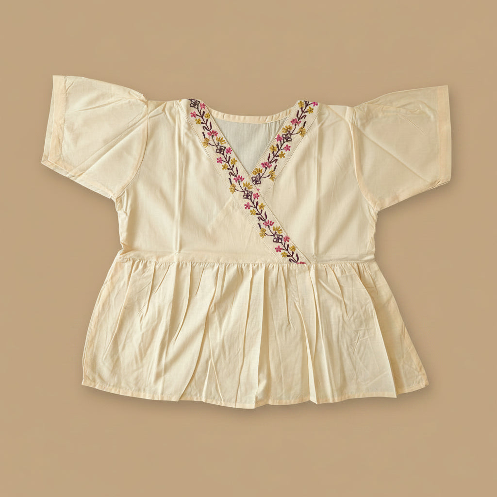 SHORT SLEEVES PEPLUM TOP