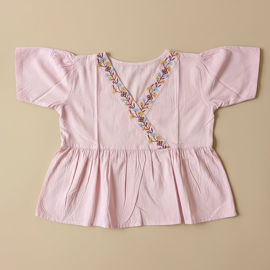 SHORT SLEEVES PEPLUM TOP