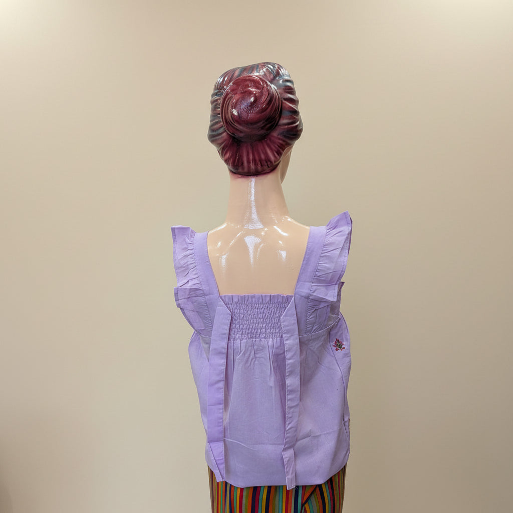 LIGHT PURPLE BABY DOLL TOP