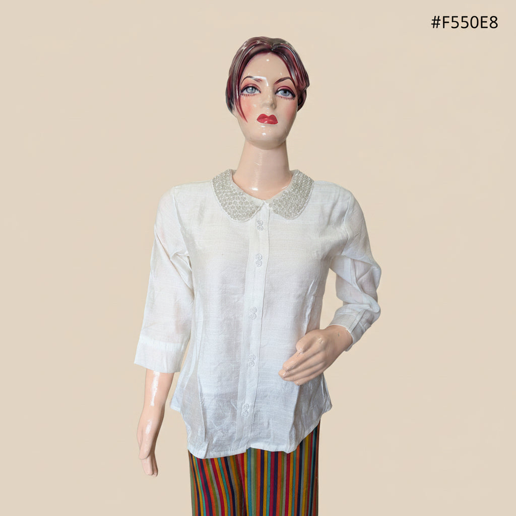 PETER PAN COLLAR TOP