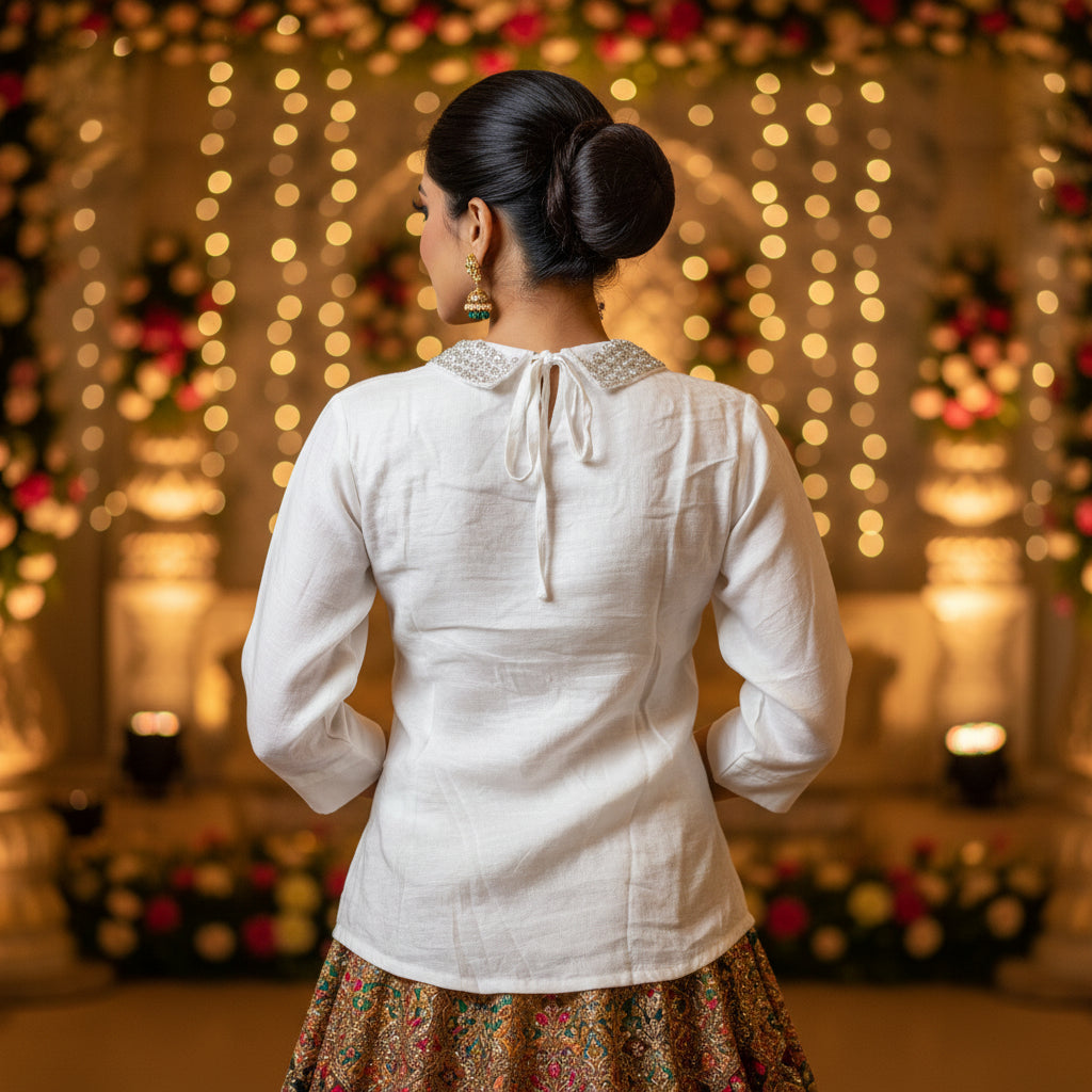 PETER PAN COLLAR TOP