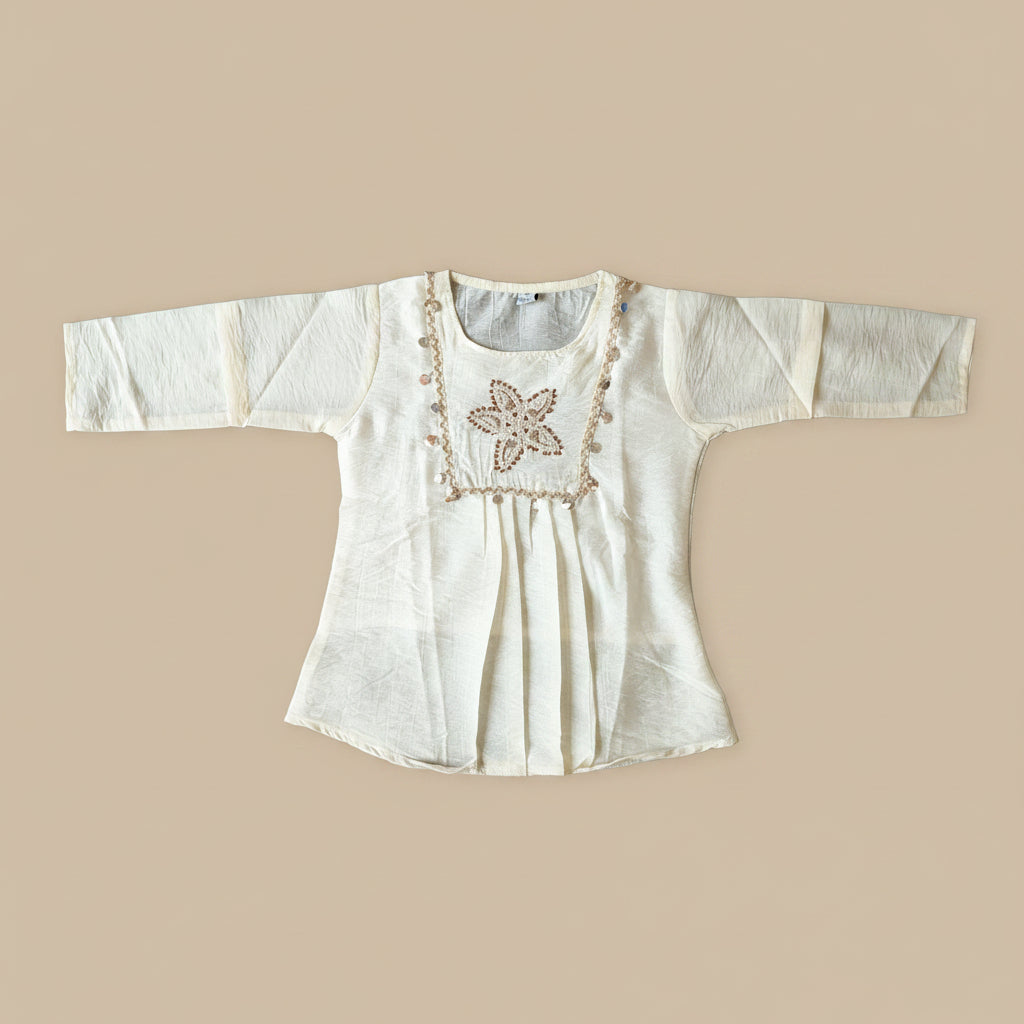OFF-WHITE YOKE TOP