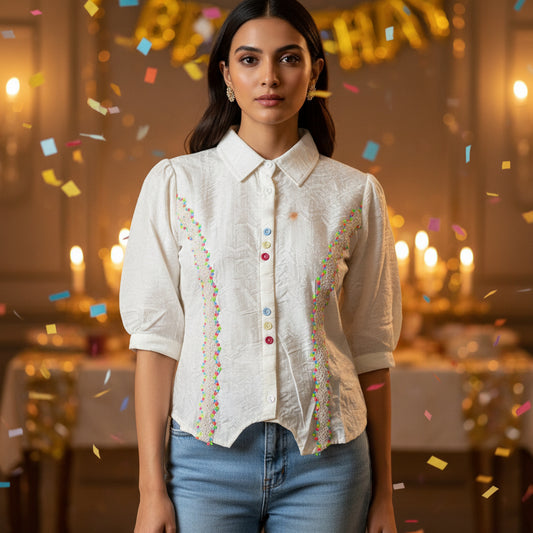 DESIGNER SHIRT STYLE TOP