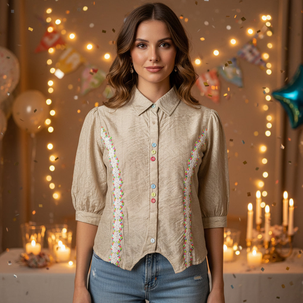 DESIGNER SHIRT STYLE TOP