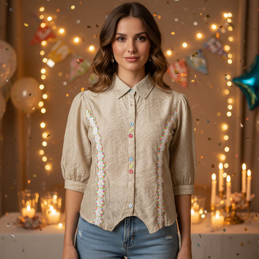 DESIGNER SHIRT STYLE TOP