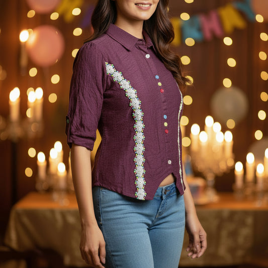 DESIGNER SHIRT STYLE TOP