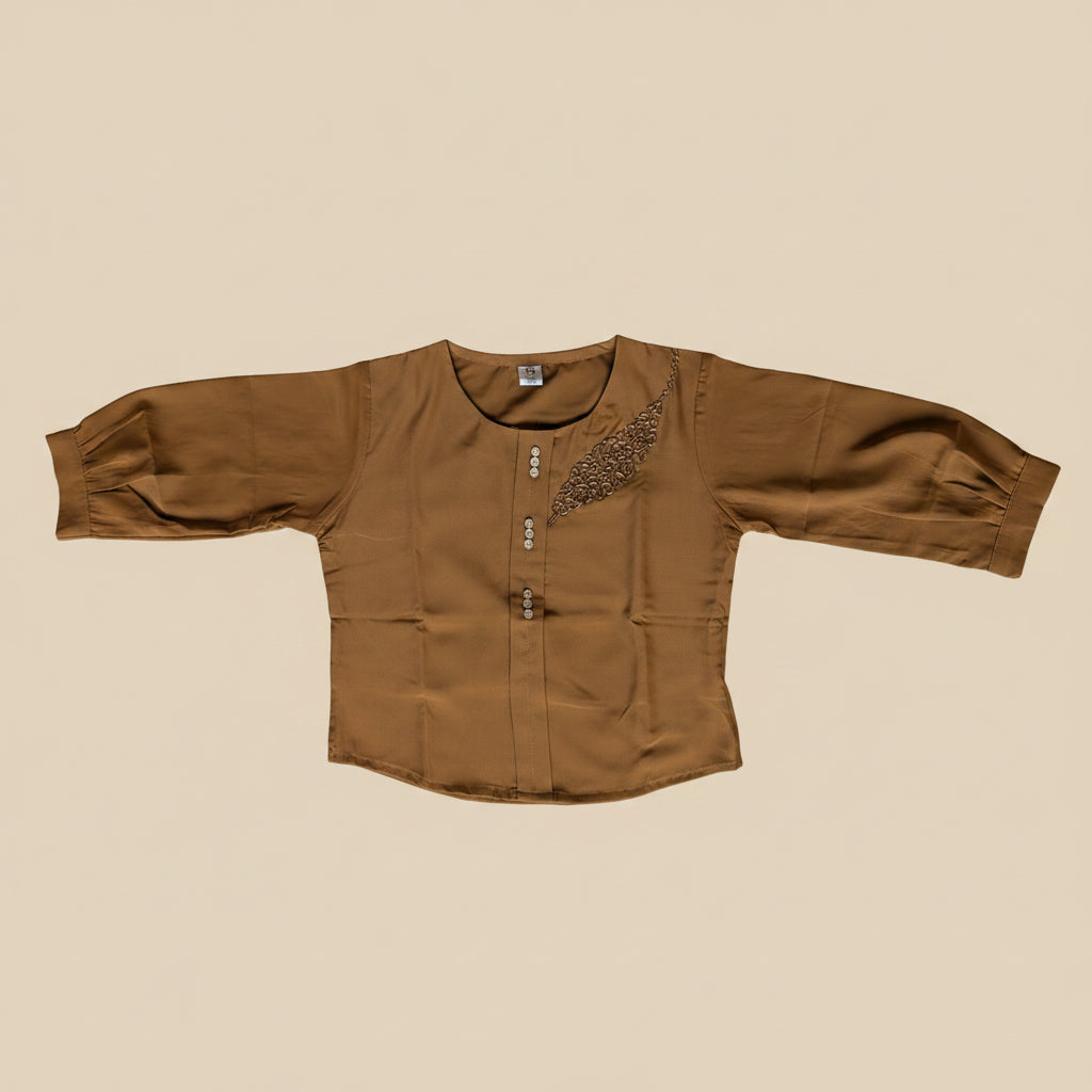 KOREAN BROWN TOP