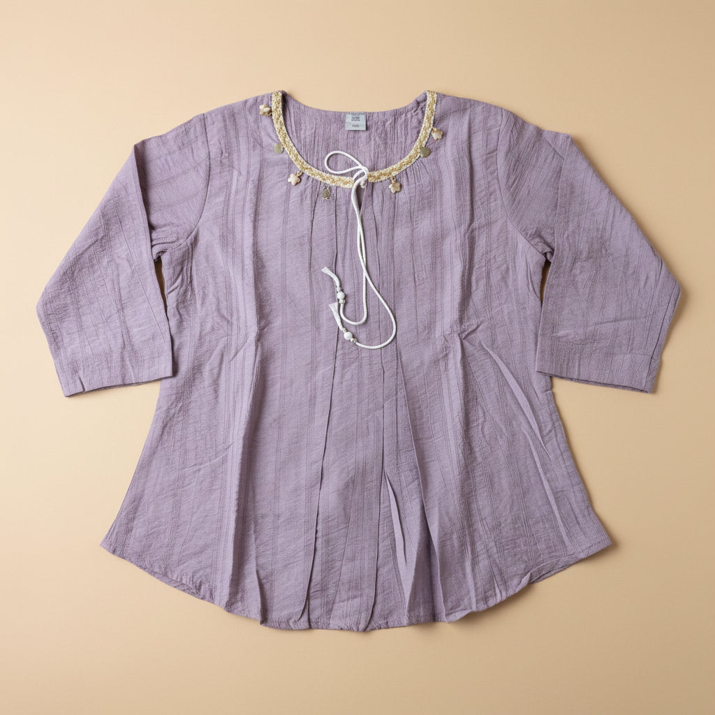 BOHO-CHICK LAVENDER TUNIC