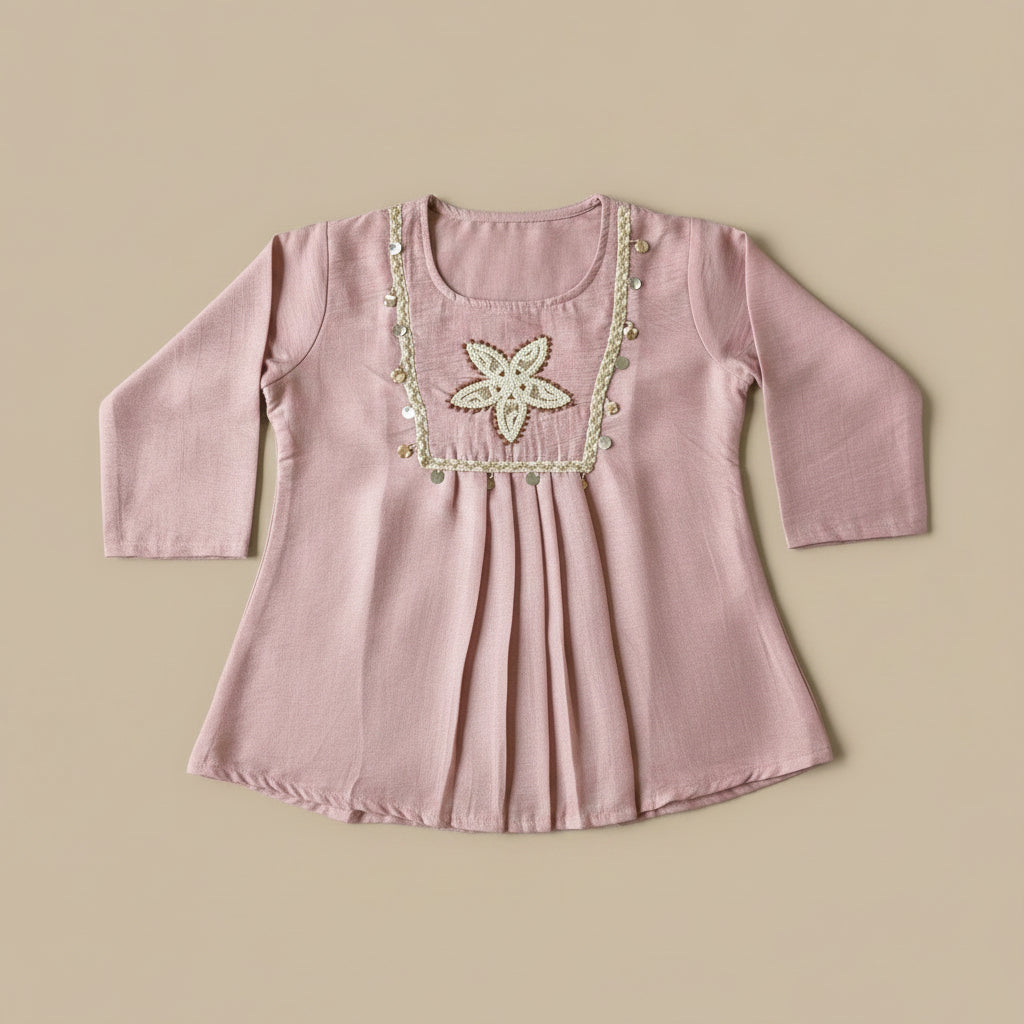 PINK YOKE TOP