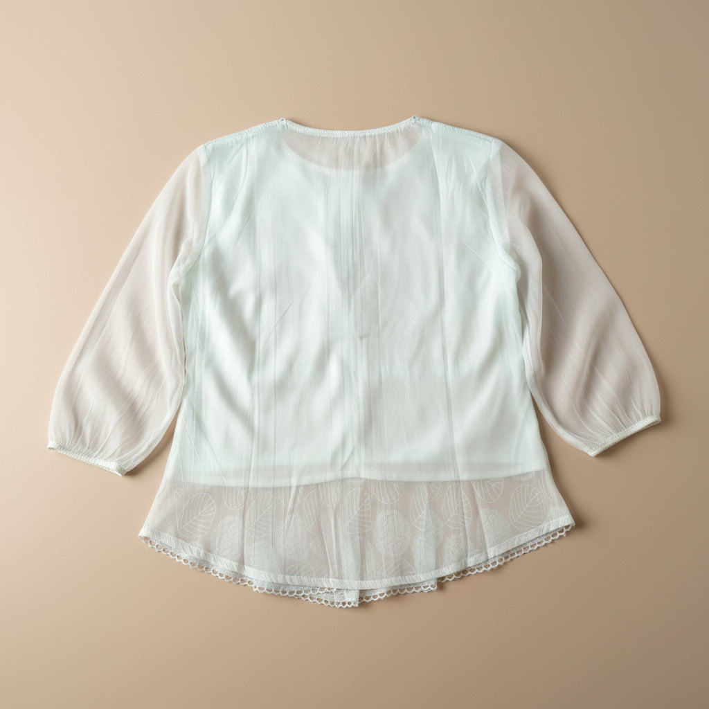 OFF WHITE CHIFFON TOP