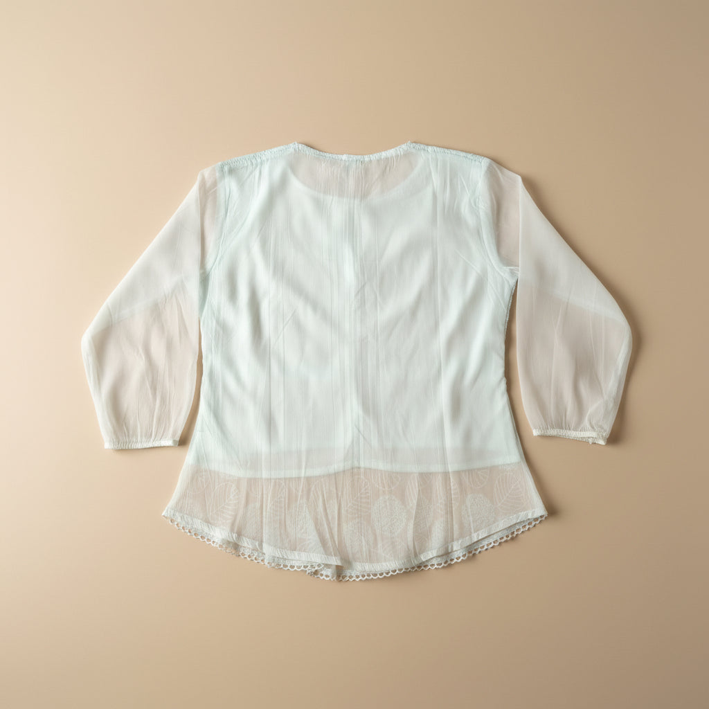 OFF WHITE CHIFFON TOP