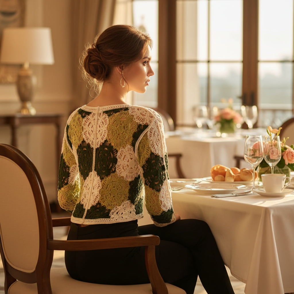FULL SLEEVES CROTCHET TOP
