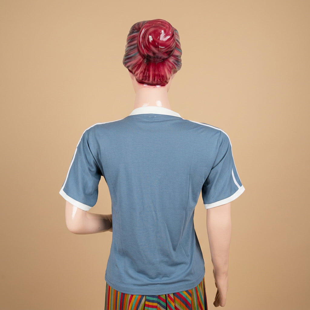 V-neck T-Shirt-Blue
