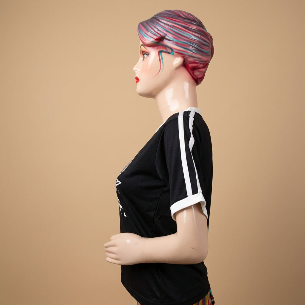 V-neck T-Shirt-Black