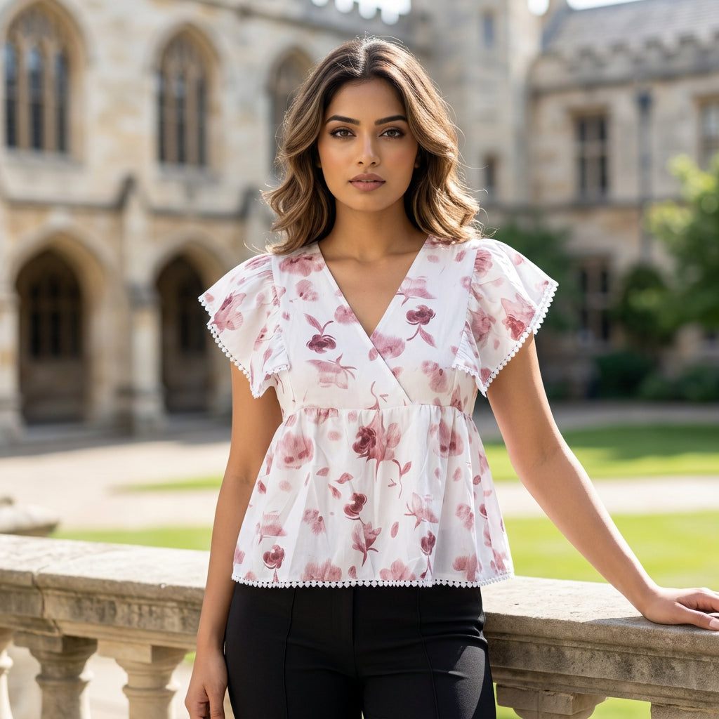 Frill Sleeves Top