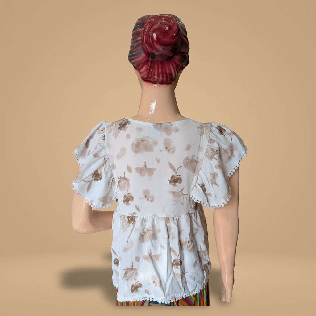 Frill Sleeves Top