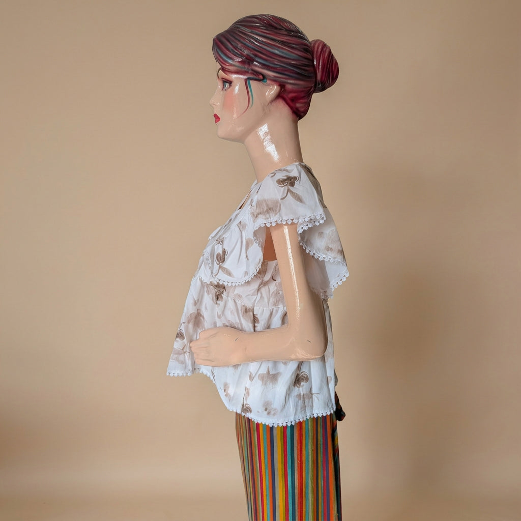 Frill Sleeves Top