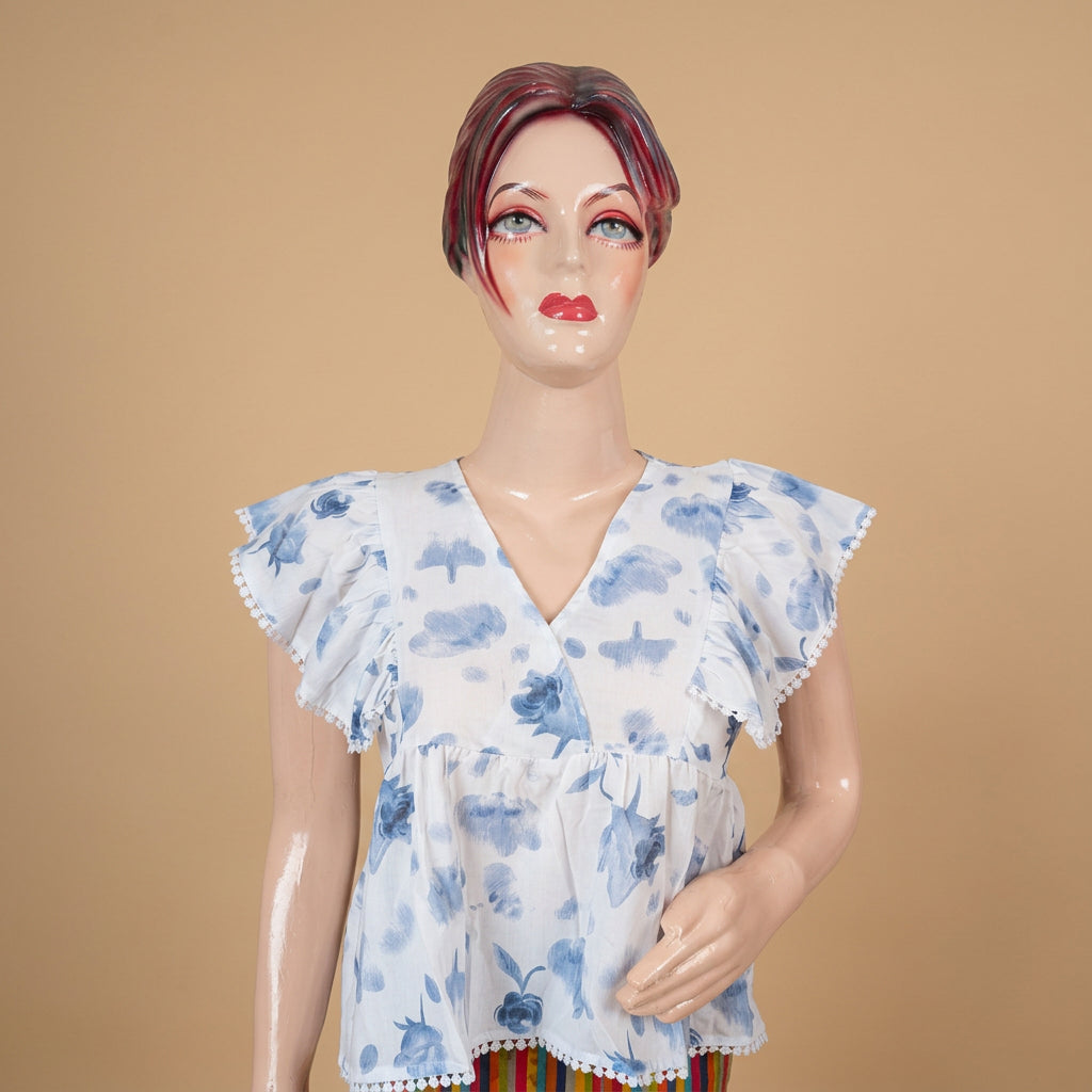 Frill Sleeves Top
