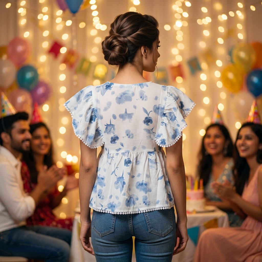 Frill Sleeves Top