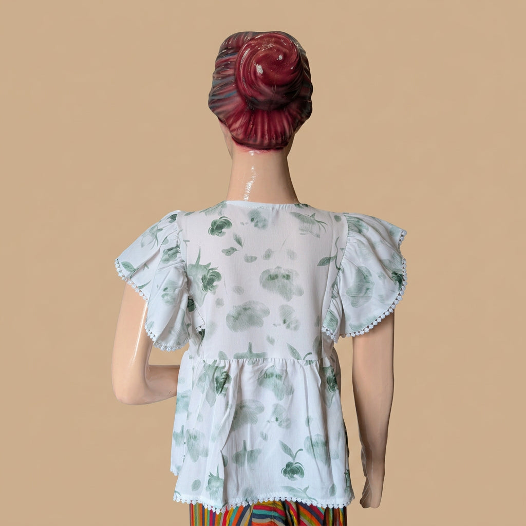 Frill Sleeves Top