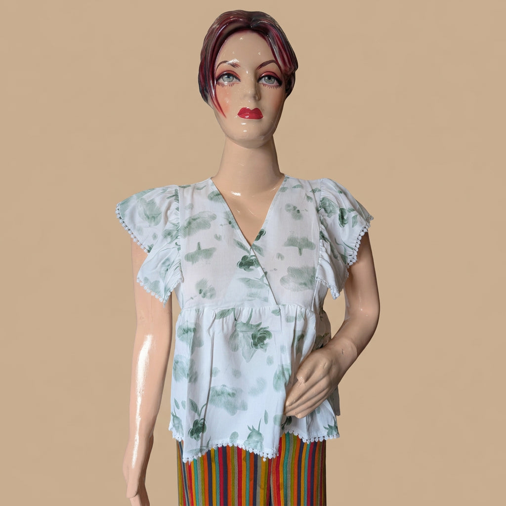 Frill Sleeves Top