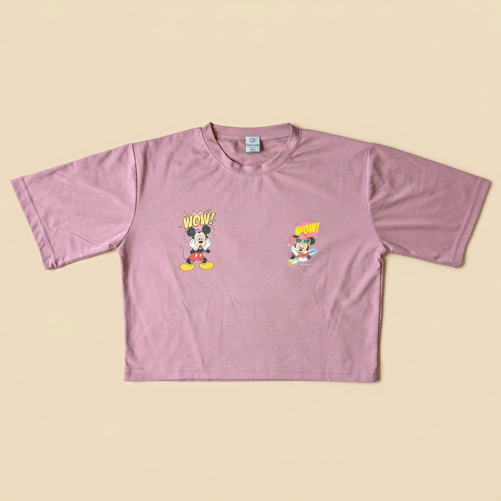 Round neck T-Shirt Pink