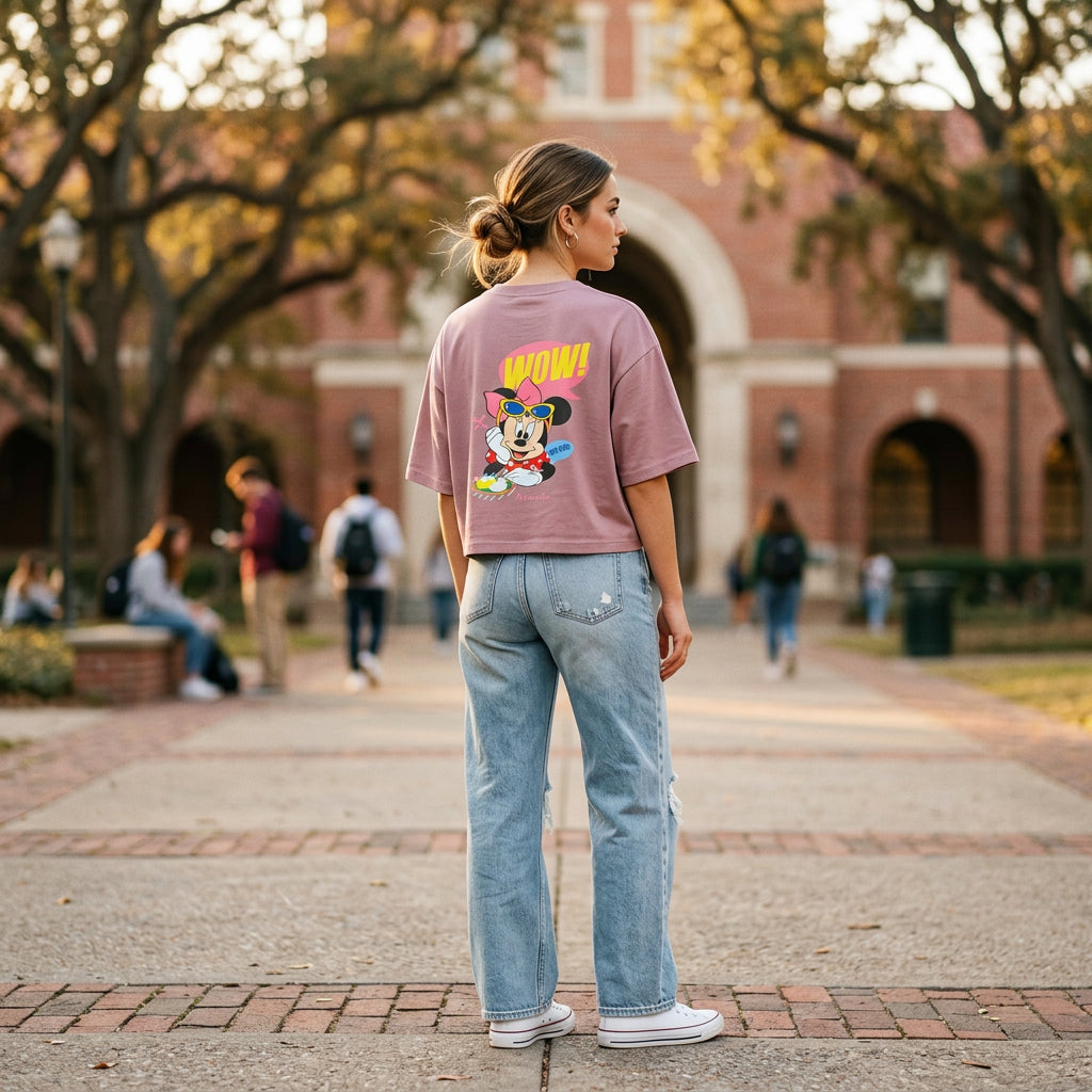 Round neck T-Shirt Pink