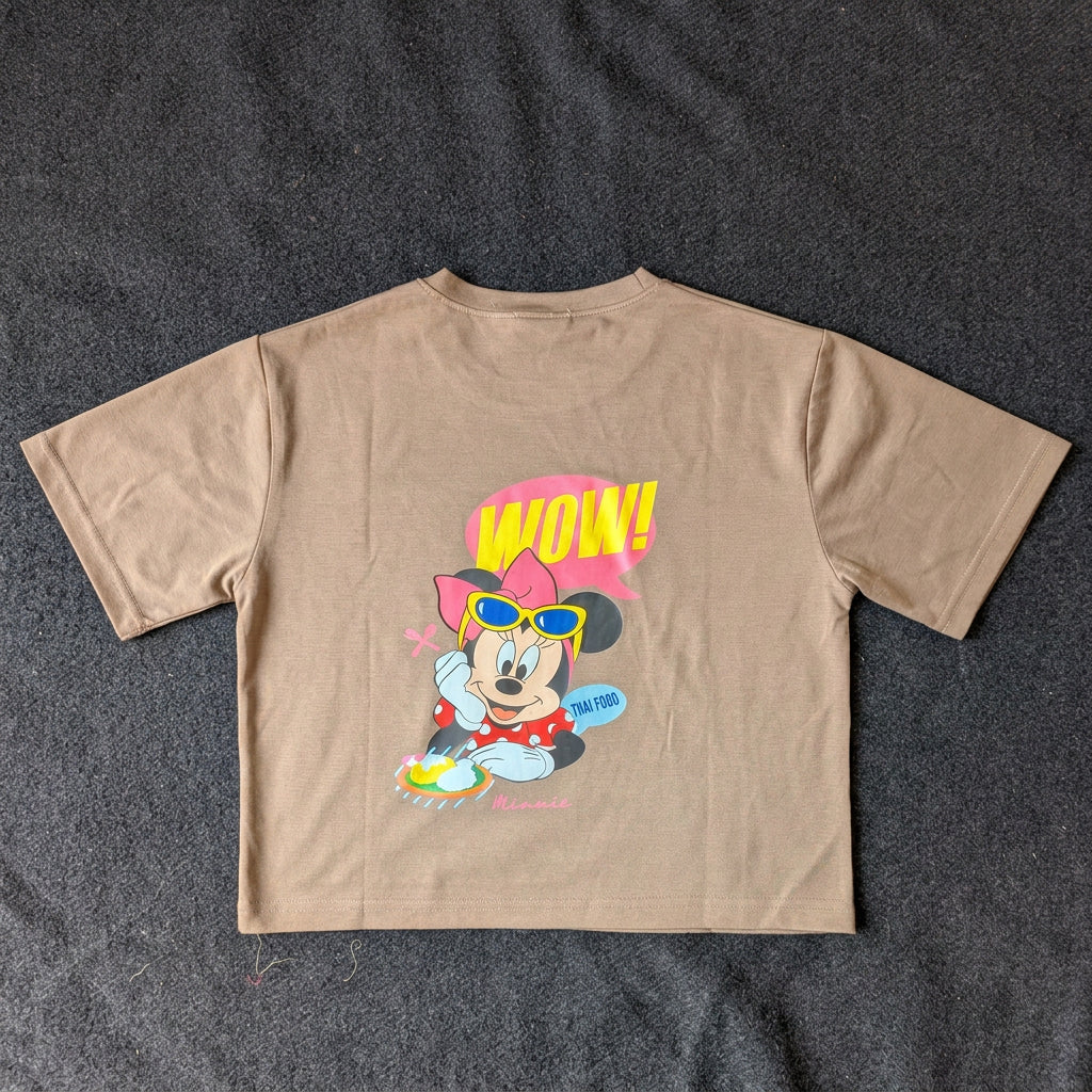 Round neck T-Shirt Beige