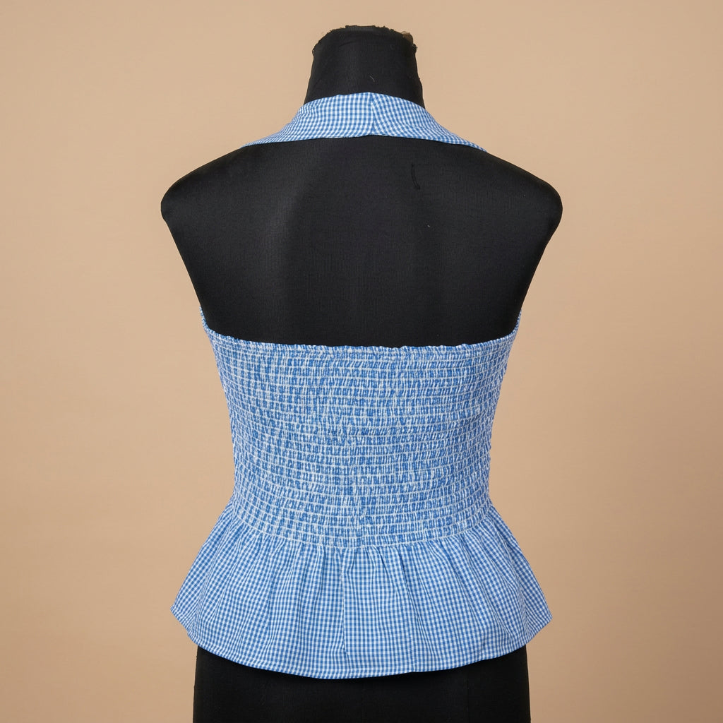 Halter Neck Top Blue