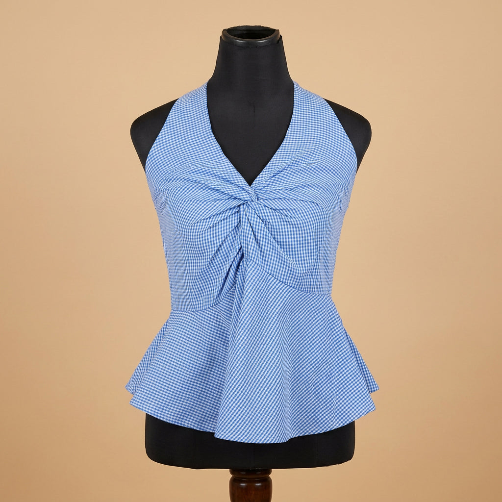 Halter Neck Top Blue
