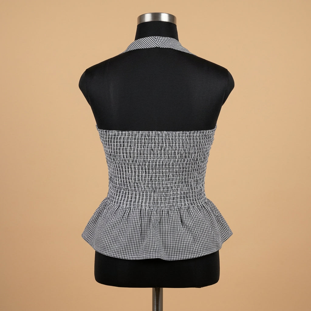 Halter Neck Top Black