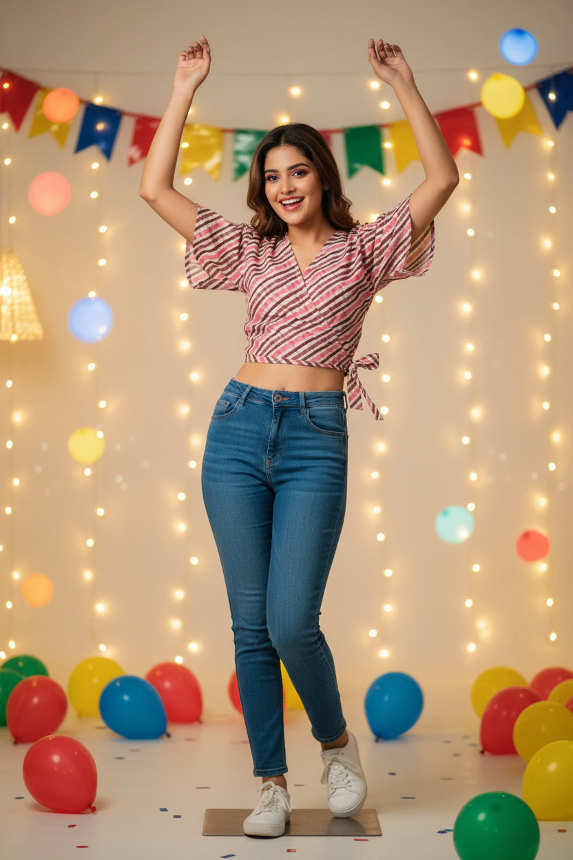 WRAP AROUND TOP-LAEHRIYA