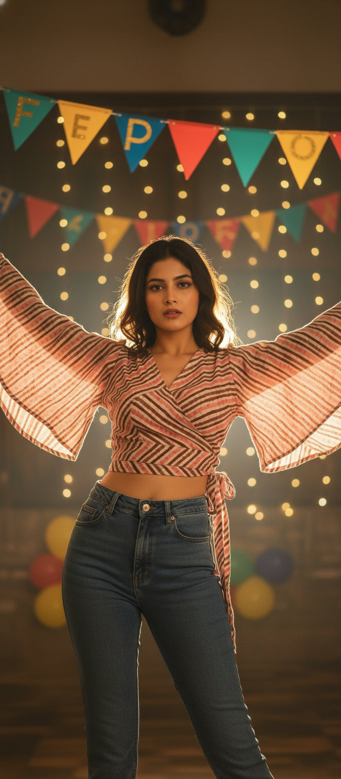 WRAP AROUND TOP-LAEHRIYA