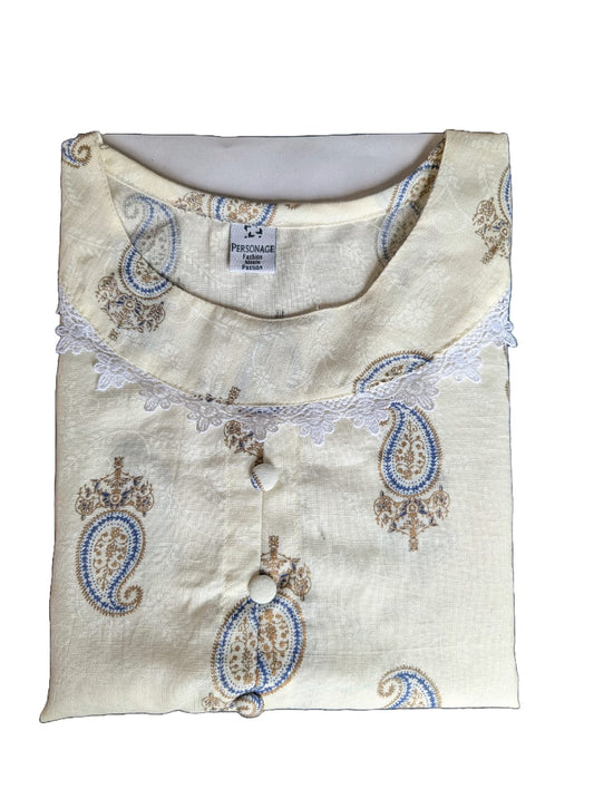 BEIGE SHORT KURTI